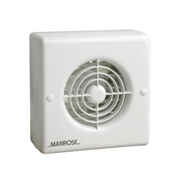 Manrose 4" Bathroom Fan With Automatic Shutter, Timer & Pullcord 100mm - XF100ATP 1 Manrose 4" Bathroom Fan With Automatic Shutter, Timer & Pullcord 100mm - XF100ATP
