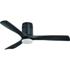 Fantasia Elite Zeta 52inch. Ceiling Fan With Black Blade & Light - Matt BlackQ - 115083