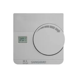 ESP Sangamo Electronic Room Thermostat With Digital Display Silver - CHPRSTATDS