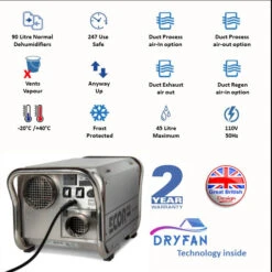 Ecor Pro DH3511 45 Litre Commercial Dehumidifier -Ventilation Equipment Store e 252F6 252F8 252Ff 252Fe68f6f2ed13783a2e76b115af3fe61f0eaa1b37b Slide3