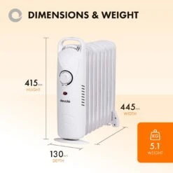 Devola 800W Mini Oil Filled Radiator (9 Fin) White - DVMOR9F08W -Ventilation Equipment Store e 252F6 252Fb 252F1 252Fe6b1bba065ee85ad4adb16a717fe7c06338832e0 DVMOR9F08W Page 3
