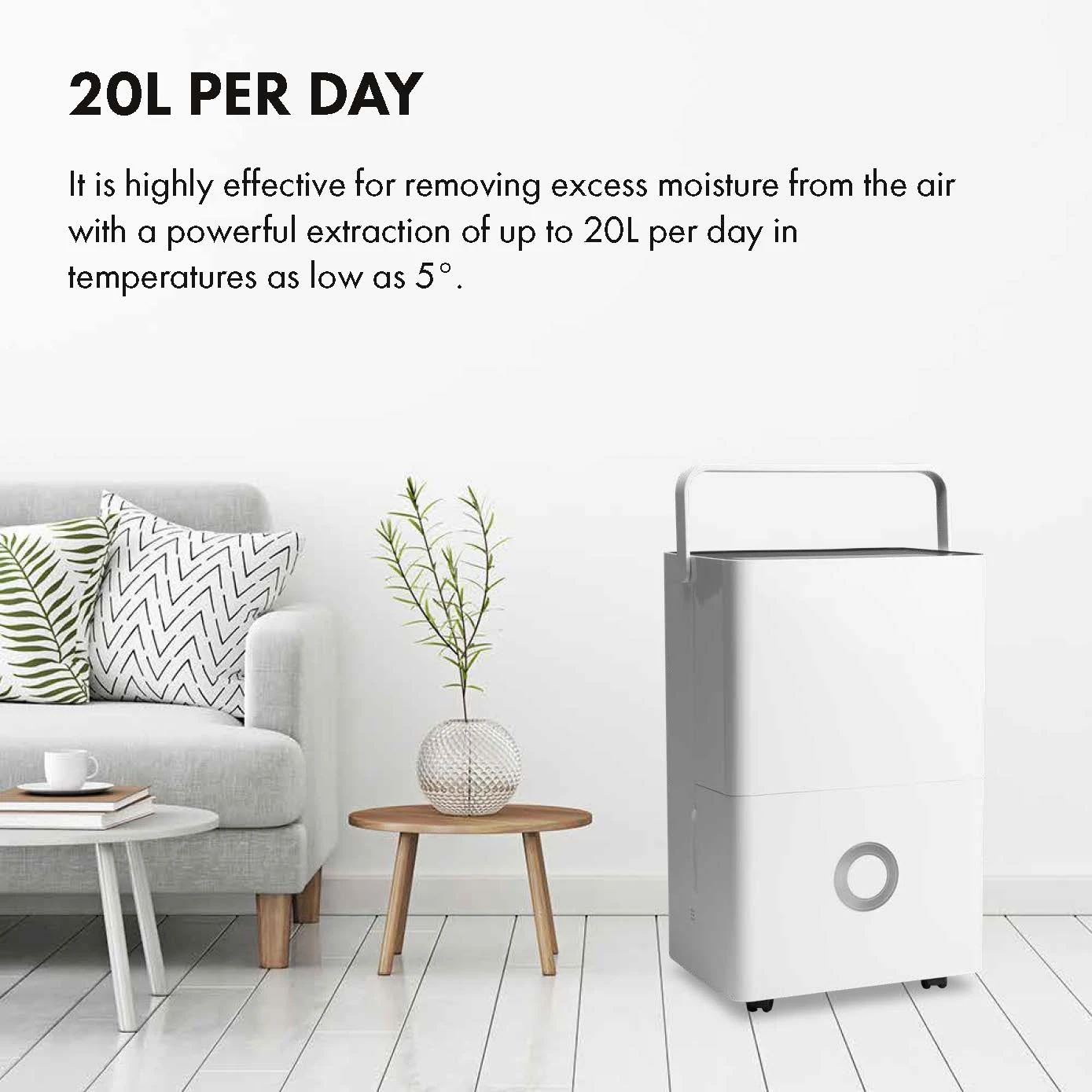 Devola 20L Compressor WiFi Dehumidifier With HEPA Filter - DV20QHWF 5 Devola 20L Compressor WiFi Dehumidifier With HEPA Filter - DV20QHWF - Image 5