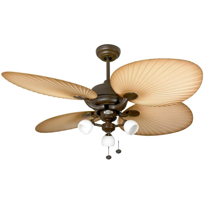 Fantasia Palm Combi 52inch. Outdoor Fan Ceiling Fan With Brown Blade & Light - Chocolate Brown - 114871 1 Fantasia Palm Combi 52inch. Outdoor Fan Ceiling Fan With Brown Blade & Light - Chocolate Brown - 114871