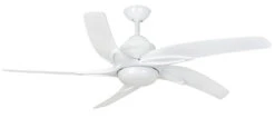 Fantasia Viper 54inch. Ceiling Fan With Gloss White Blade & Light - White - 110927-54
