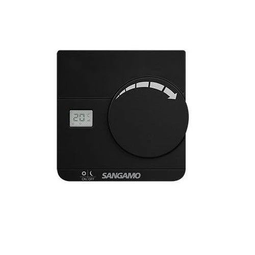 ESP Sangamo Electronic Room Thermostat With Digital Display Black - CHPRSTATDB 1 ESP Sangamo Electronic Room Thermostat With Digital Display Black - CHPRSTATDB