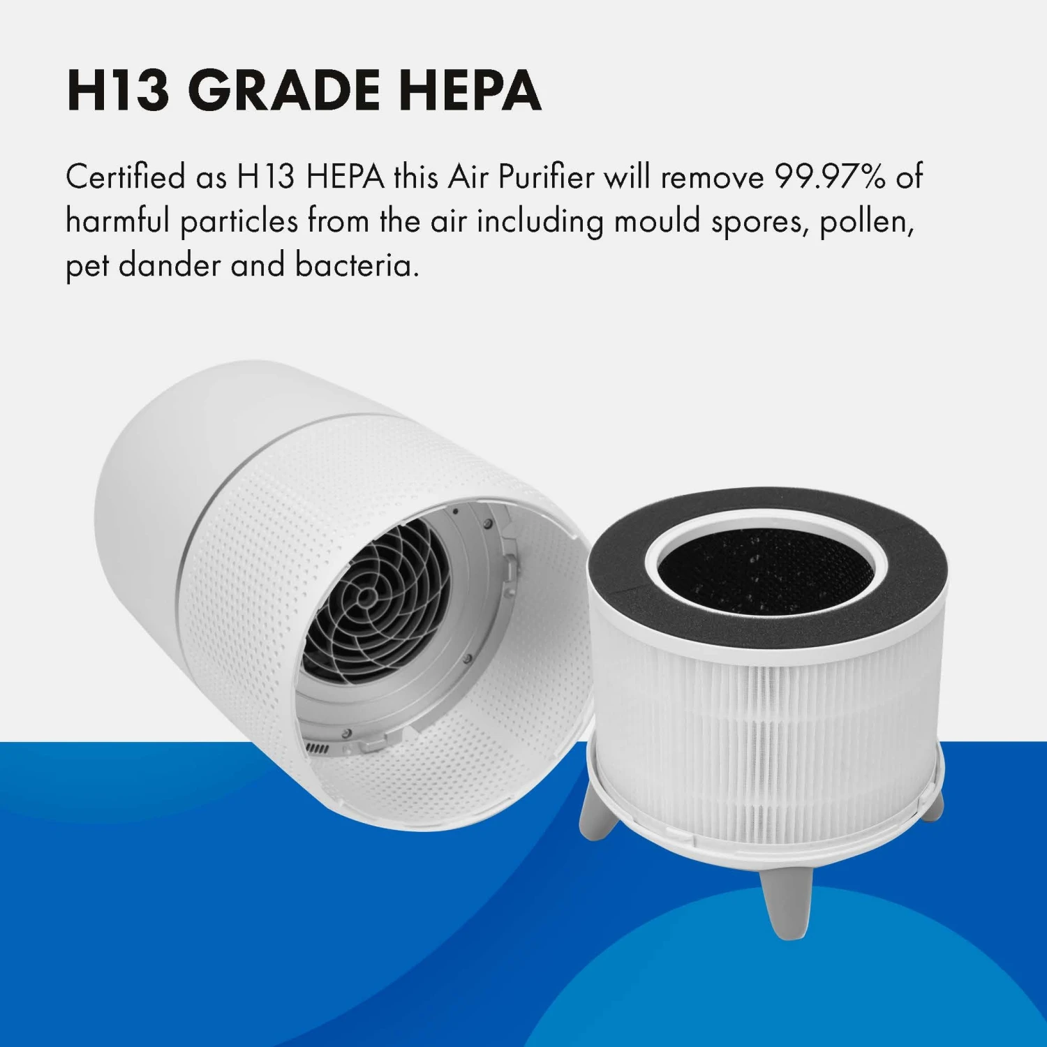 Devola Air Purifier With HEPA And Activated Carbon Filter With Feet - DV150APQMFT 5 Devola Air Purifier With HEPA And Activated Carbon Filter With Feet - DV150APQMFT - Image 5