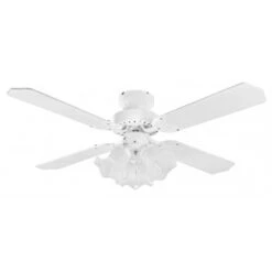 Fantasia EuroFans Rio 42inch. Ceiling Fan With White Blade & Light - White - 110323