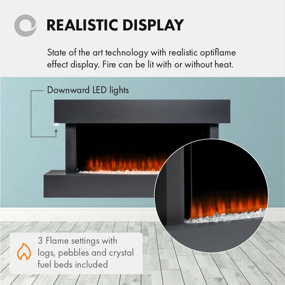 Devola Ewell 2kW Electric Fireplace Suite – DVWF203G - Return Unit 4 Devola Ewell 2kW Electric Fireplace Suite – DVWF203G - Return Unit - Image 4